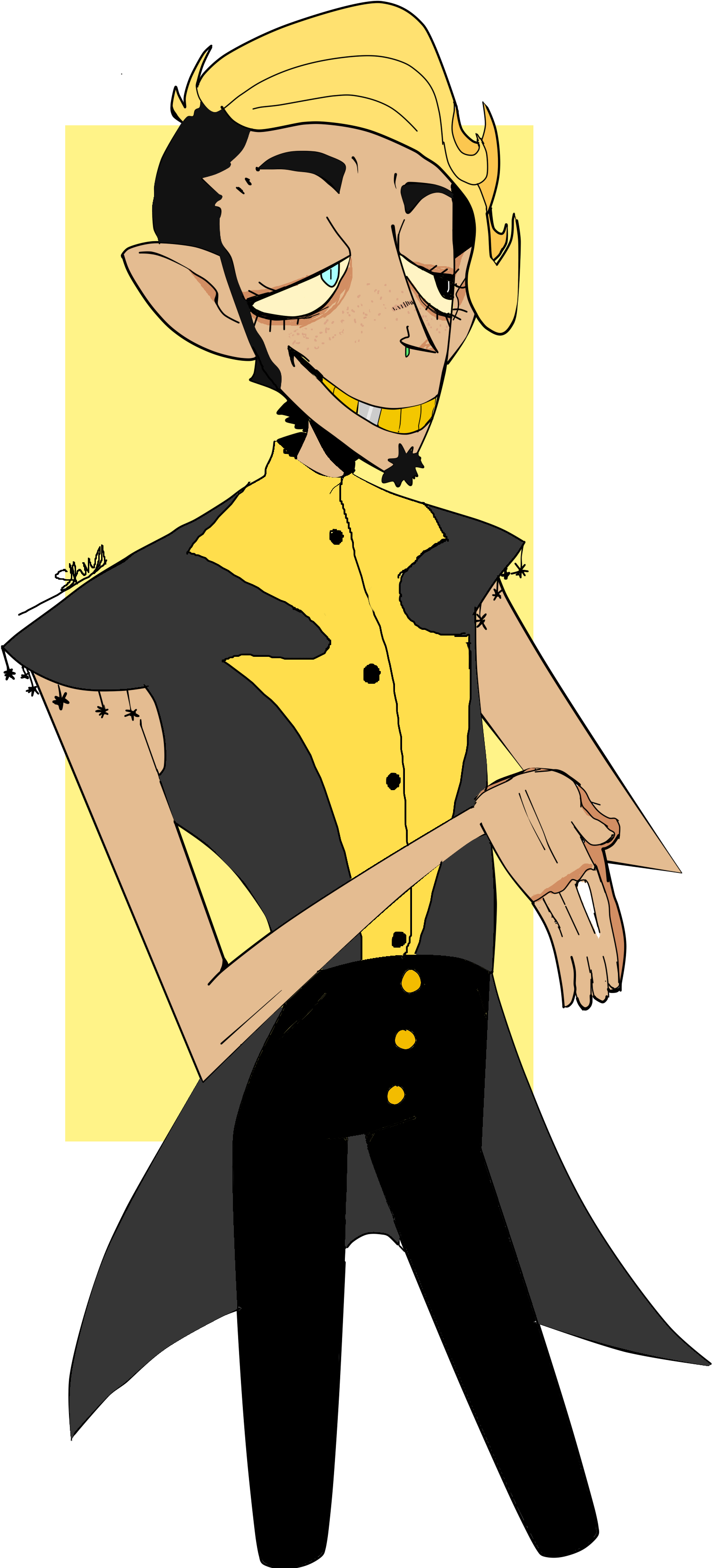 Bill Cipher - Cartoon (1919x3367), Png Download