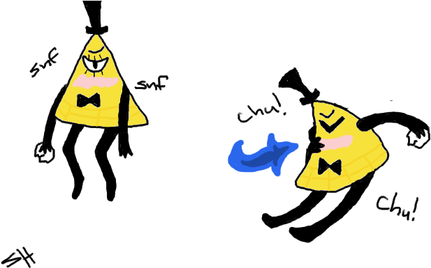 4ih7w4 - Gravity Falls Bill Cute (640x400), Png Download