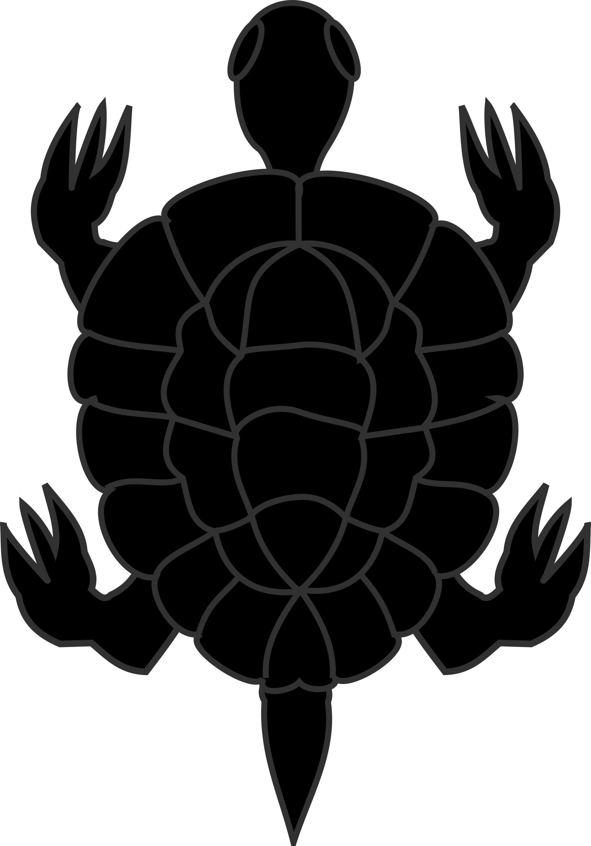 Open - Blason Tortue (2000x2859), Png Download
