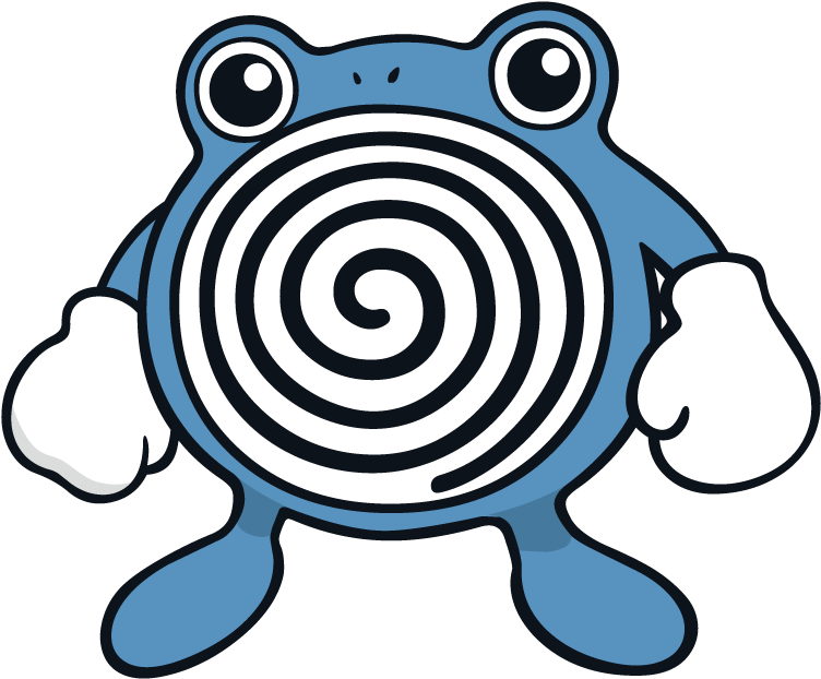 Poliwhirl Pokemon Character Vector Art - Pokemon Poliwhirl (800x800), Png Download