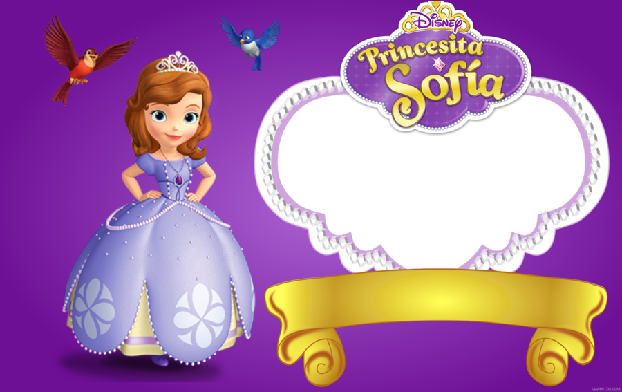 Invitacion Princesa Sofia Png Clipart Convite Birthday - Princesita Sofia / Various - Cd (900x567), Png Download