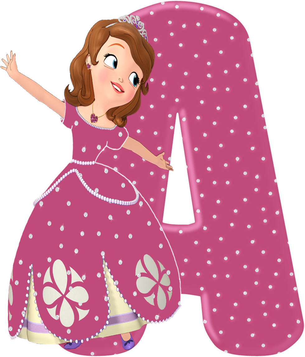 Cama Da Princesa Sofia Com A Letra S Promoção Ofertas - Letras Da Princesa Sofia (980x1147), Png Download