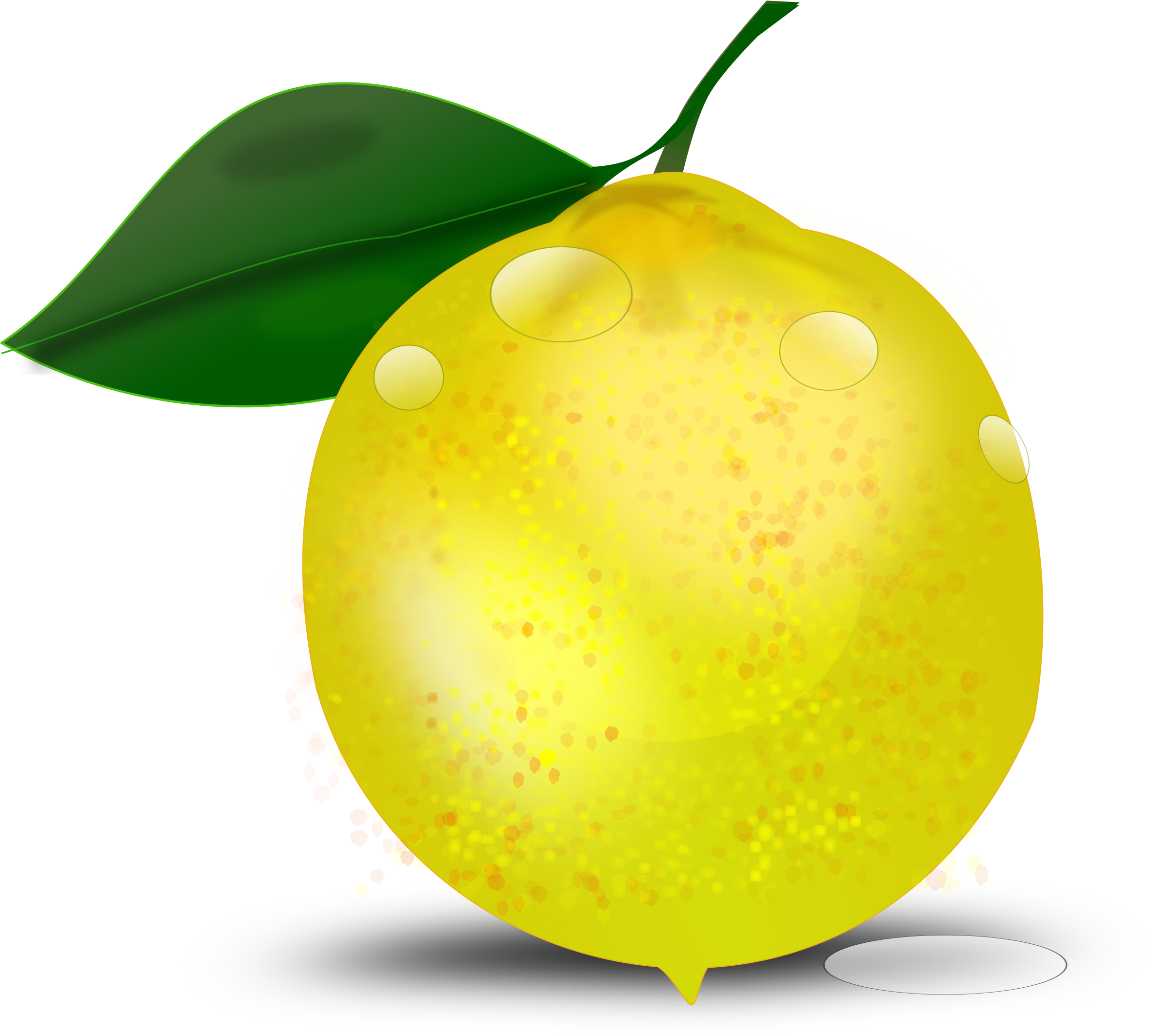 Photorealistic Big Image Png - Clip Art Picture Of Lemon (2400x2160), Png Download
