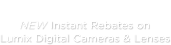 Panasonic Lumix April Rebates - Monochrome (700x250), Png Download
