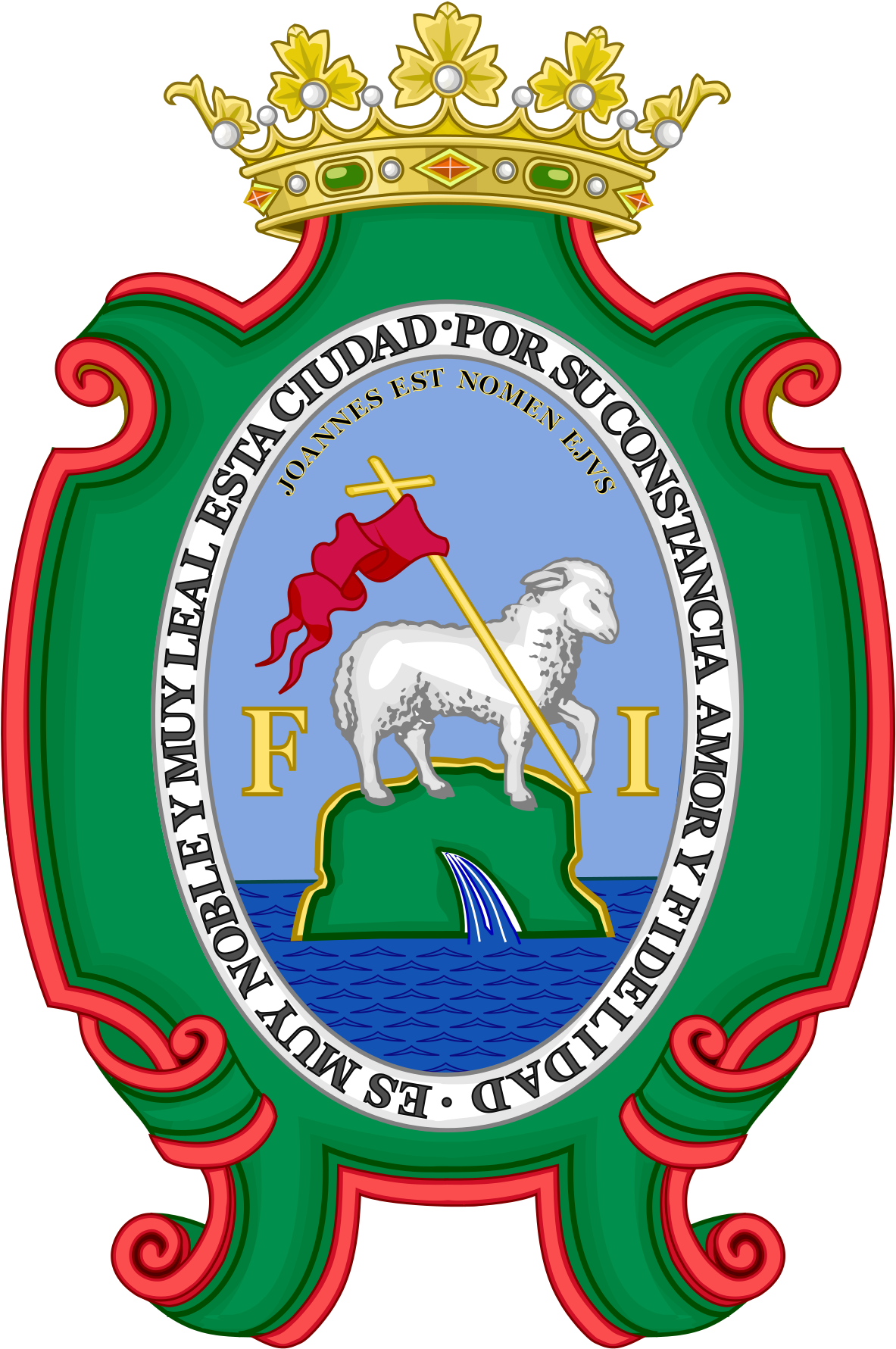 San Juan Puerto Rico Coat Of Arms (1200x1816), Png Download