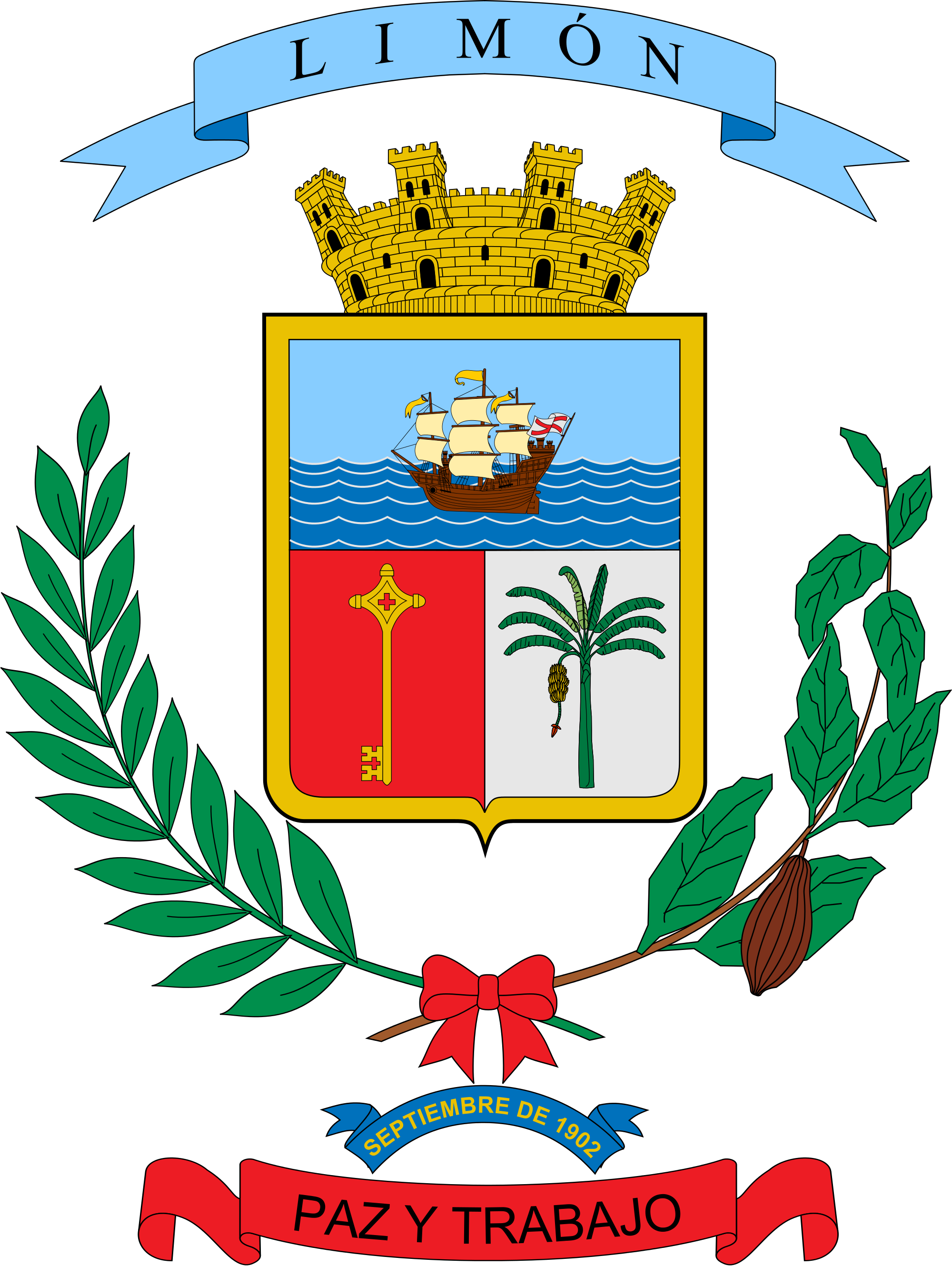 Open - Escudo De Heredia Costa Rica (2000x2660), Png Download