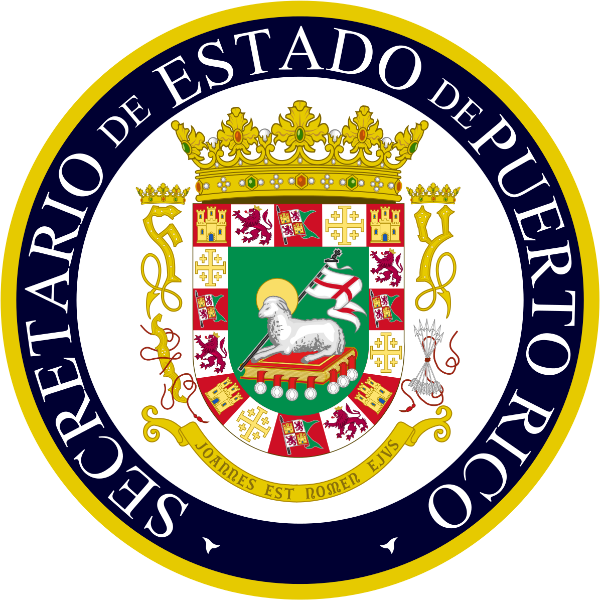 Secretary Of State Wikipedia - Puerto Rico Government Logo (1200x1200), Png Download