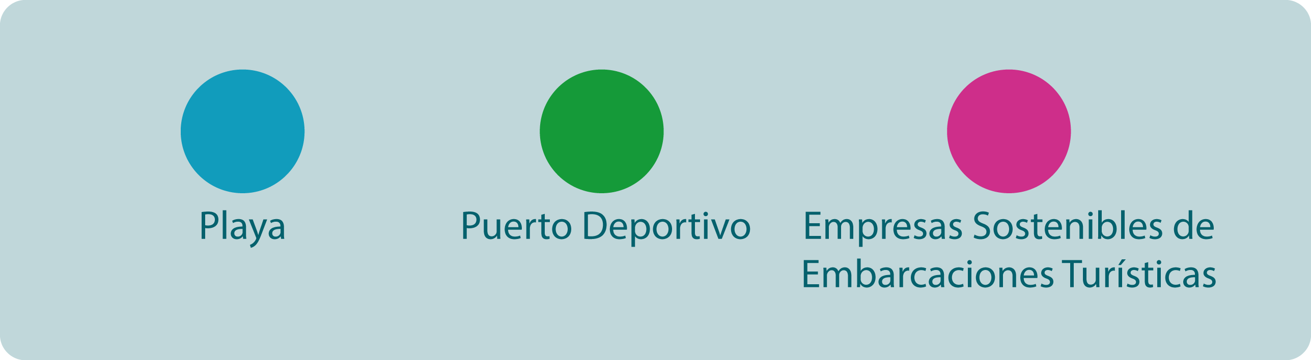 Mapa Bandera Azul - Circle (2575x708), Png Download