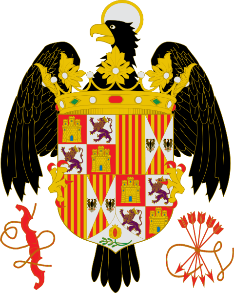 Escudo De Los Reyes Católicos Con El Yugo Y Las Flechas - Bandera De Los Reyes Catolicos (480x600), Png Download