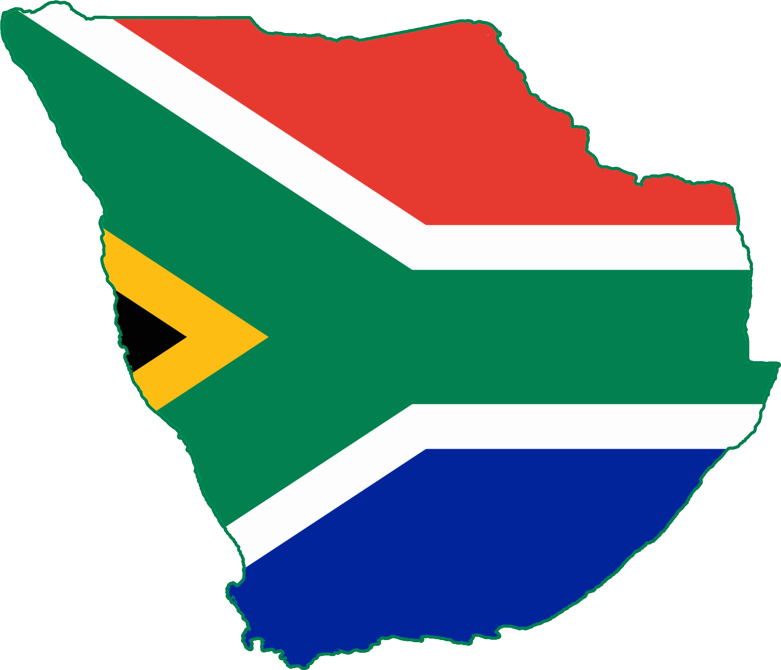 Flag Map Of Greater South Africa - Greater South Africa Flag (2692x2324), Png Download
