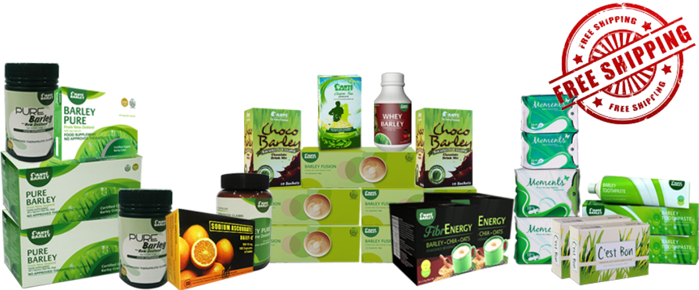 Cropped Limited Time Offer Product Images - Sante Barley Products (1440x600), Png Download