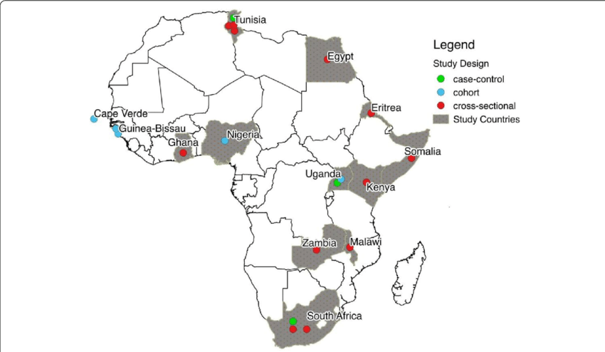Map Of Africa (850x494), Png Download