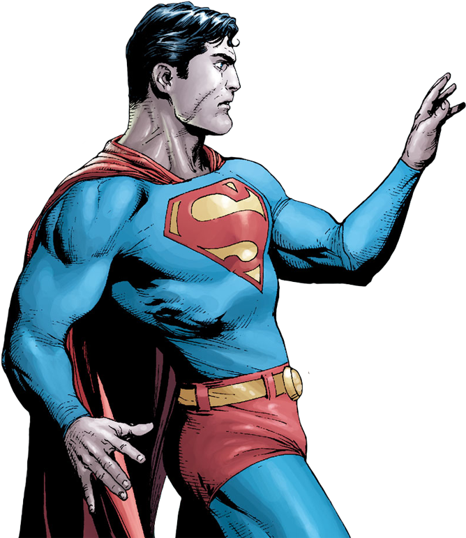 Superman The Superior - Flying Superman Transparent Png (687x800), Png Download