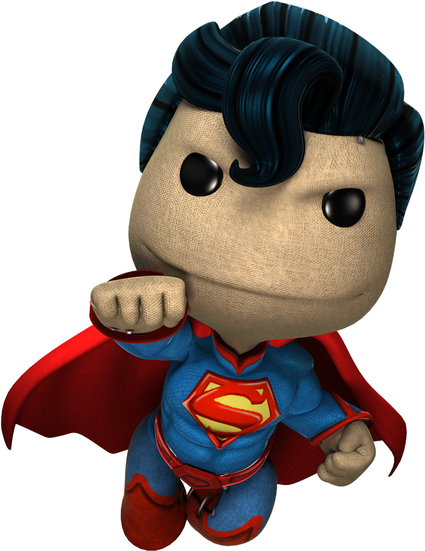 Superman - Little Big Planet Dc Comics Png (1200x1200), Png Download