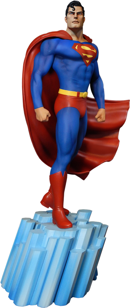 Dc Comics Maquette Super Powers Superman - Superman (480x1000), Png Download