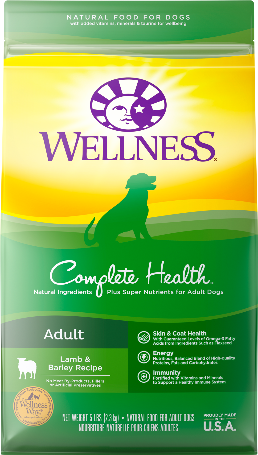 Com Health Dry Lamb Dog - Wellness Complete Health Dog Food Lamb (2000x2000), Png Download