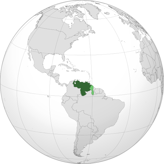 More Information About Venezuela - Ubicacion De Venezuela En El Mundo (550x550), Png Download