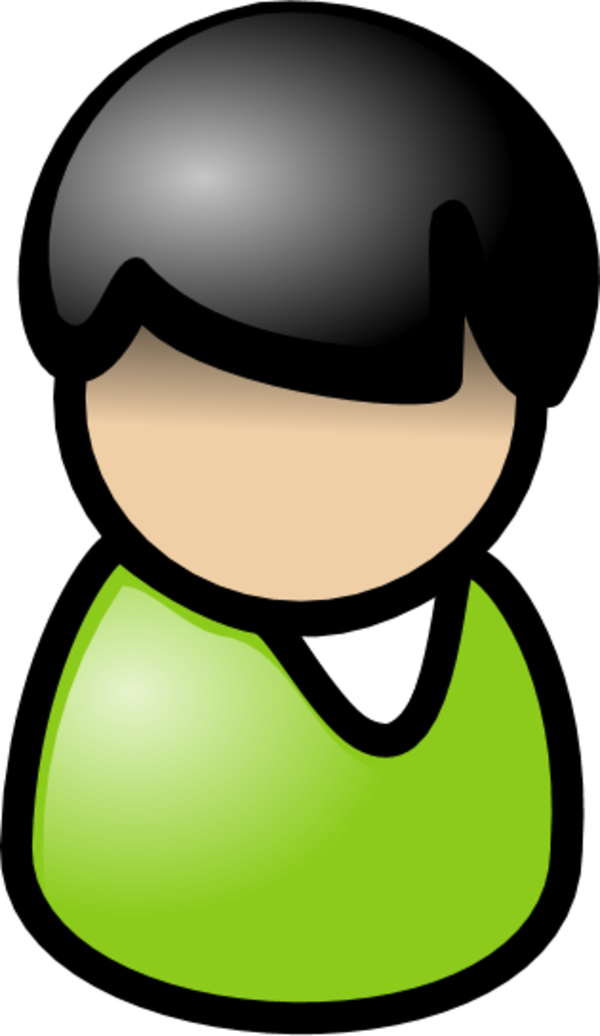 User Boy Icon - Clip Art People (600x1036), Png Download