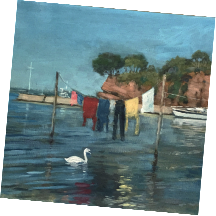 Cards, Mugs And Prints - Painting (434x434), Png Download