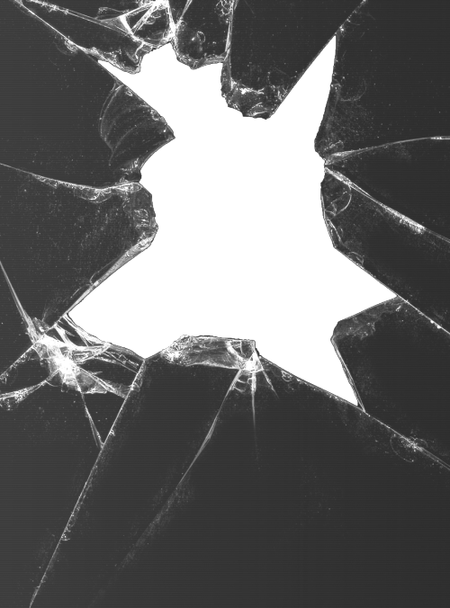 Broken Glass Png Transparent - Broken Glass (500x676), Png Download