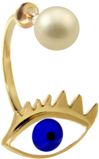 Enamel Eye Piercing Earring - Earring (1024x683), Png Download