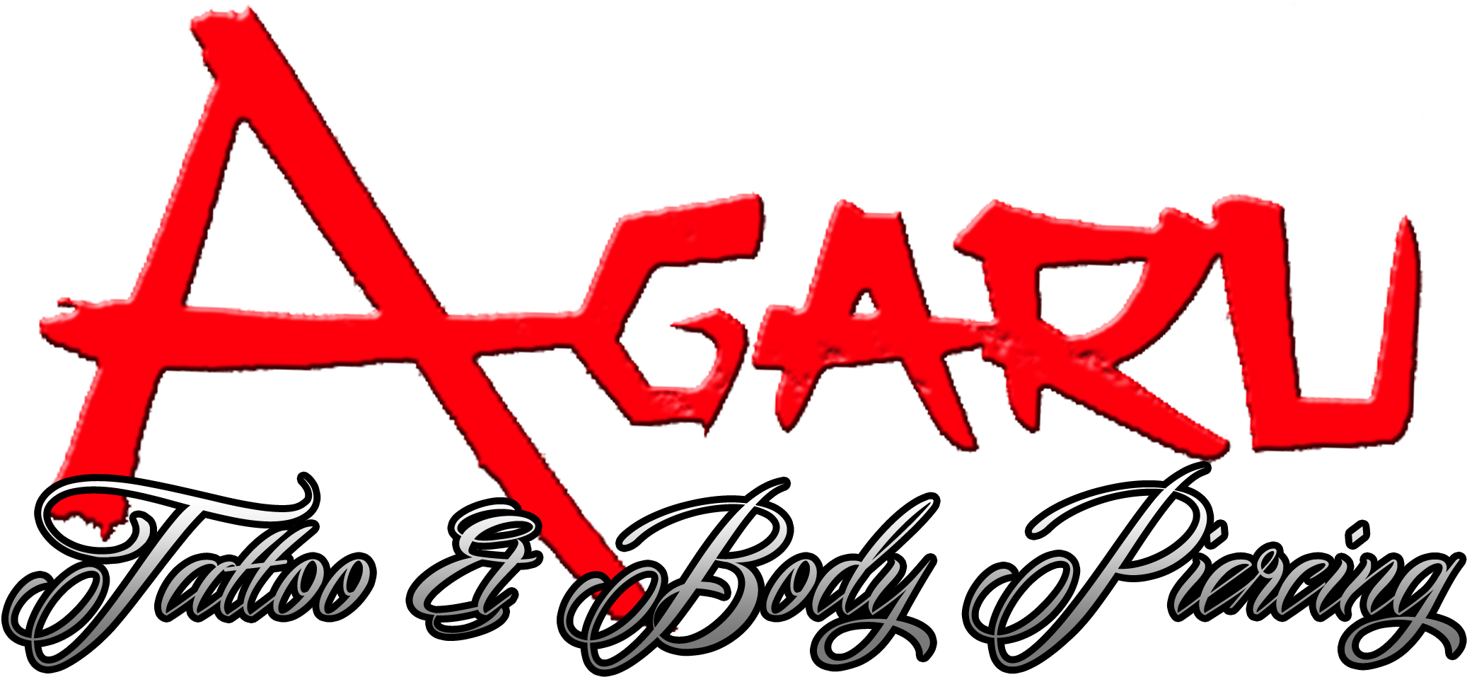 Agaru Tattoo & Body Piercing (2100x966), Png Download
