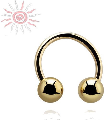 Circular Barbell, Piercing Para El Labio,nariz, Oreja, - Surgical Stainless Steel (500x500), Png Download