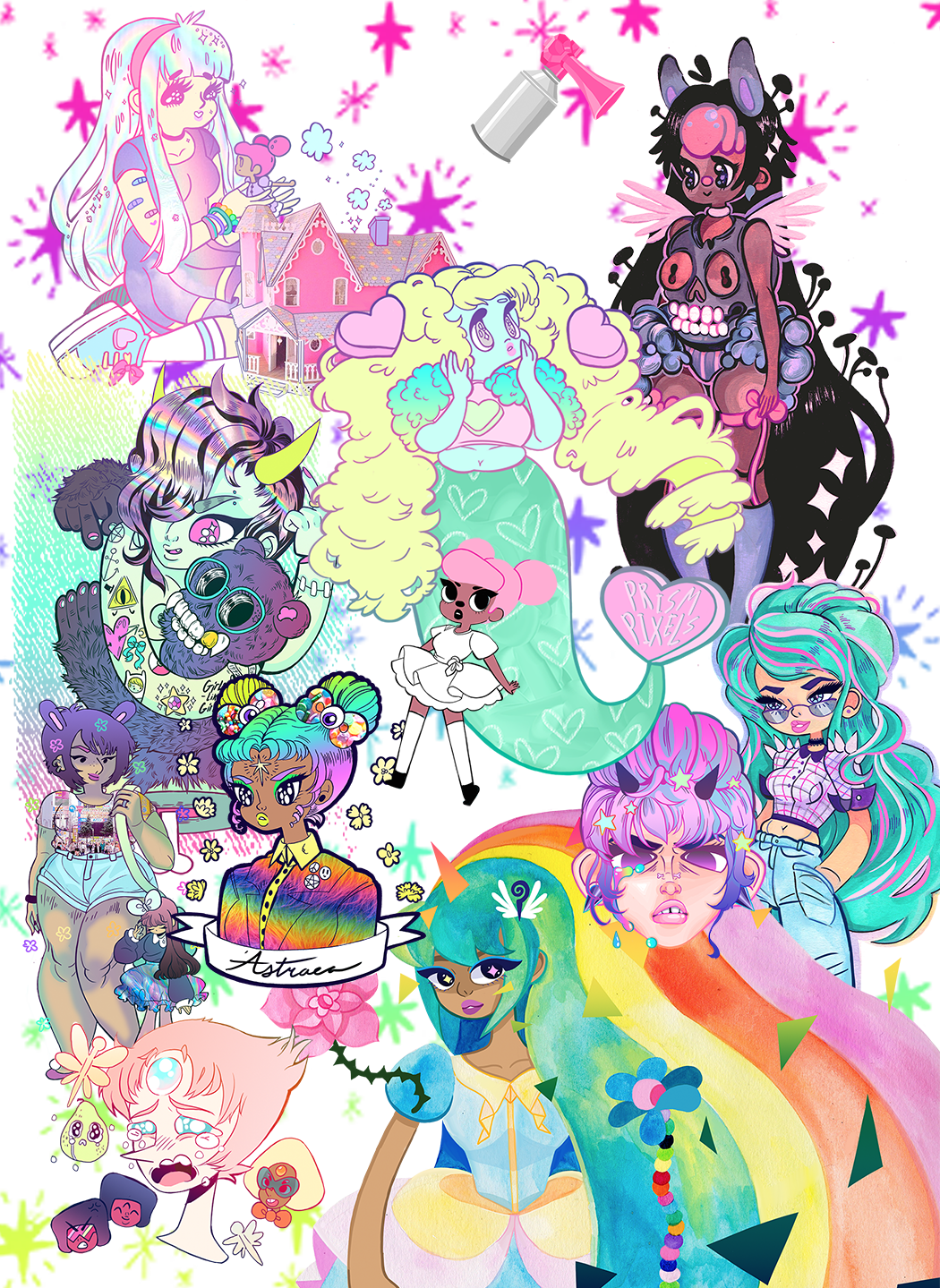 Prism Pixels - Illustration (1050x1439), Png Download