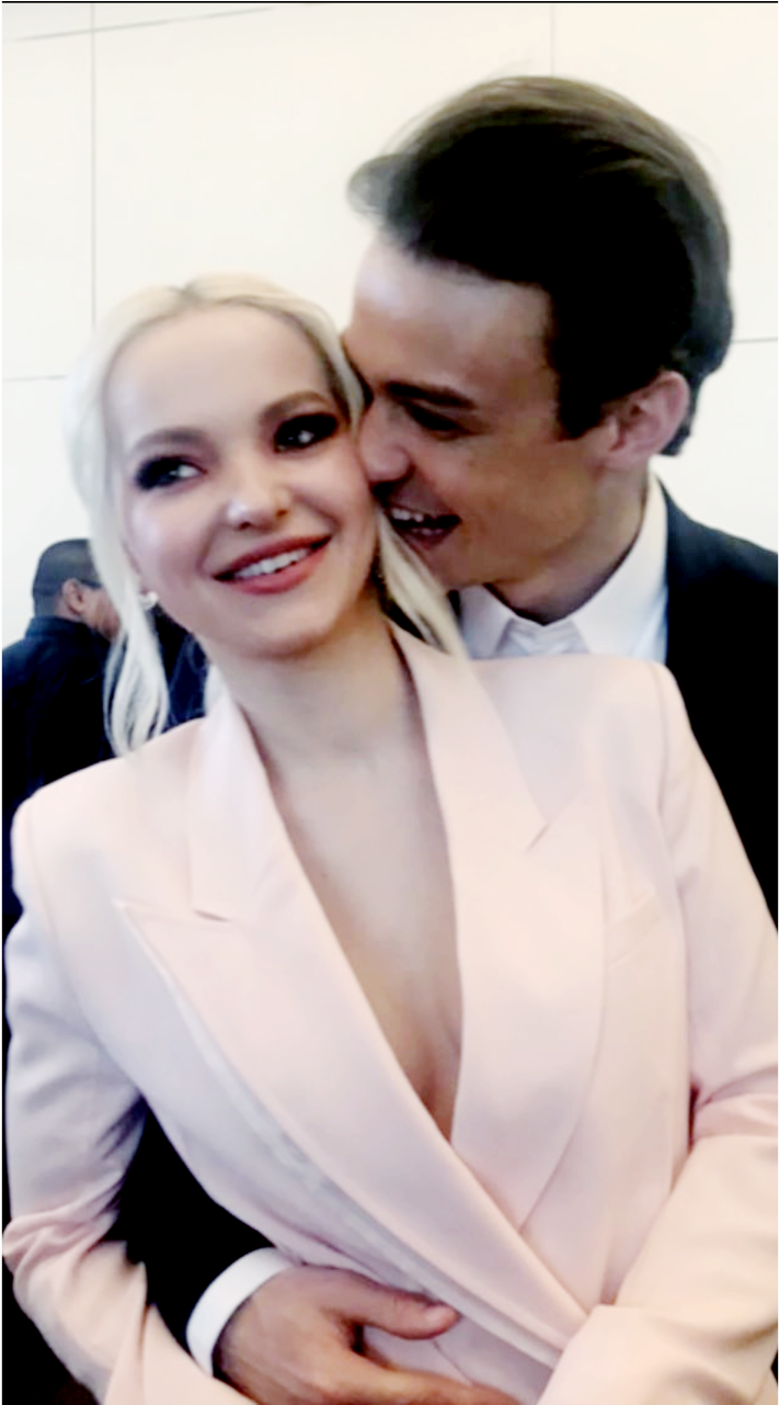 Dove Cameron Dovecameronedit Thomas Doherty Thomasdohertyedit - Formal Wear (1280x1280), Png Download