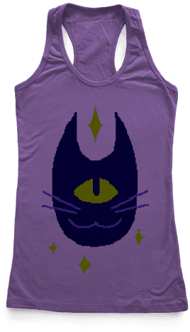Pixel Cyclops Cat Racerback Tank Top - Bachelorette T Shirt Ideas (484x484), Png Download