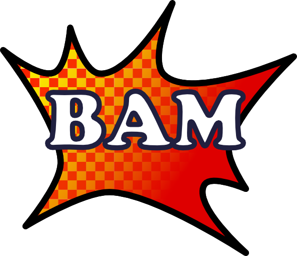 Bam Splash Clip Art Free Vector - Buy Me Clip Art (594x511), Png Download