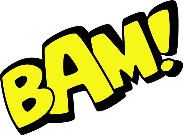 Bam Yellow (605x447), Png Download
