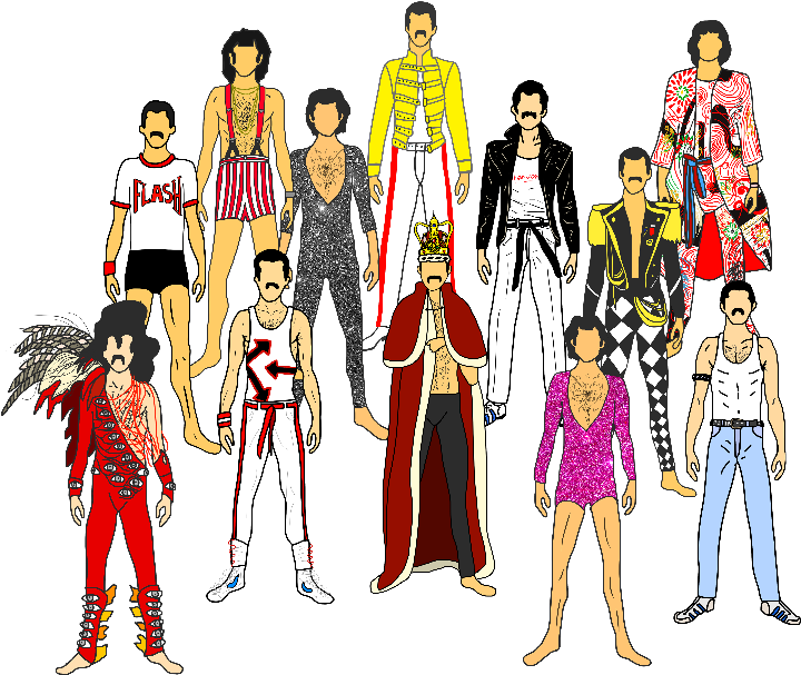 Freddie Mercury - Freddie Mercury Design (800x680), Png Download