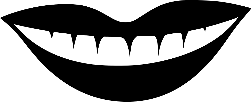 Png File - Tooth Smile Icon (980x400), Png Download