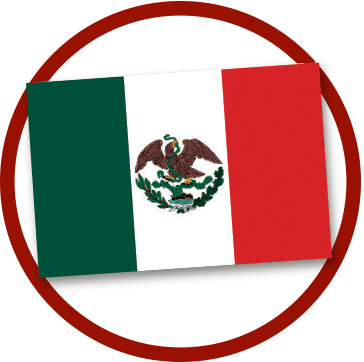 1823-1864 - Flag Of Mexico (364x362), Png Download