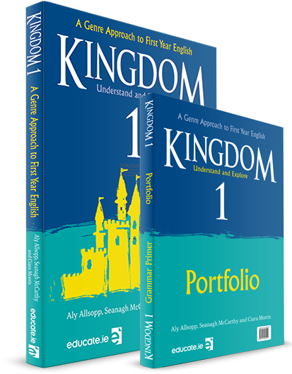 Junior Cycle English Plus Portfolio/grammar Primer - Kingdom 1 (420x550), Png Download