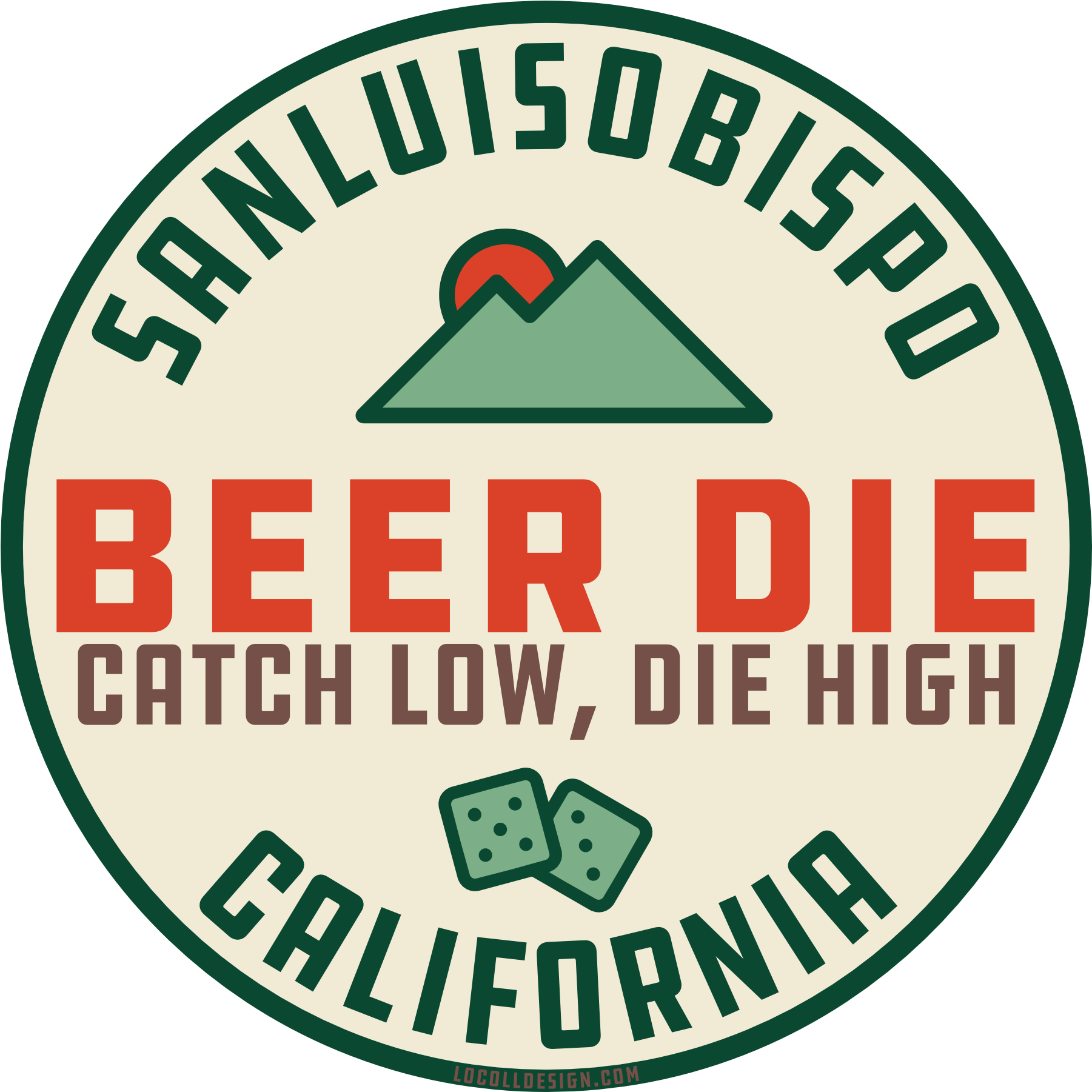 Image Of Slo Beer Die Sticker - Catholic Daughters Logo (2000x2000), Png Download