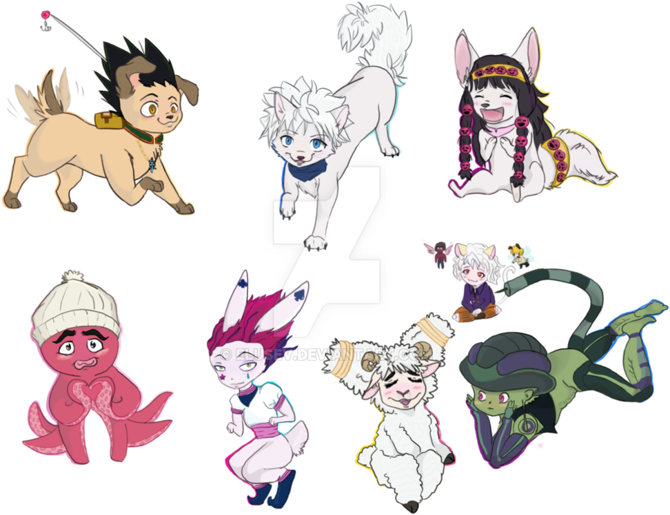 Clip Royalty Free Download Hunterxhunter Chibis By - Hunter X Hunter 2011 Pouf Chibi (1016x786), Png Download
