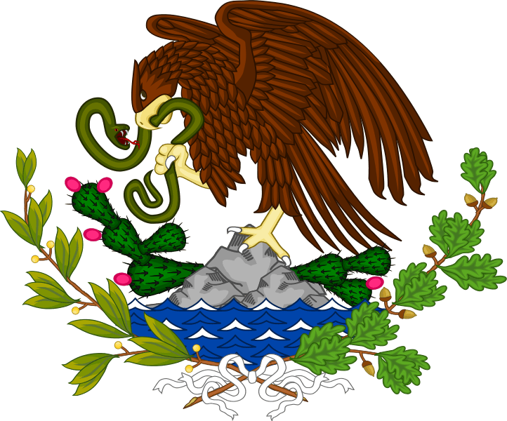 Gobierno Del Estado De - Flag Of Mexico (390x324), Png Download
