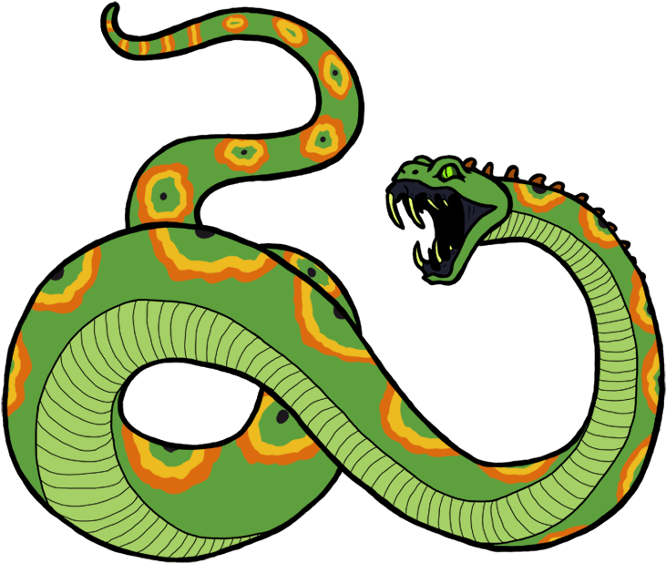8 Serpents True Snake - Clip Art (750x675), Png Download