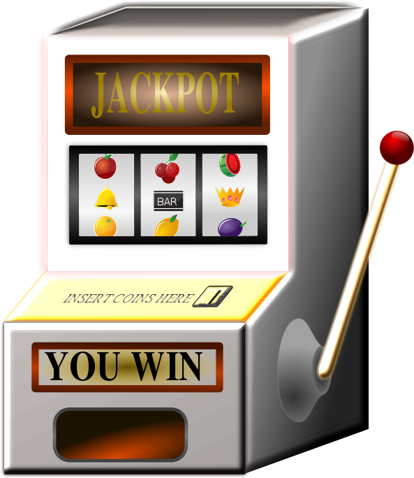 Clip Art Black And White Download Animated Slot Machine - Fruit Machine Clip Art (690x800), Png Download