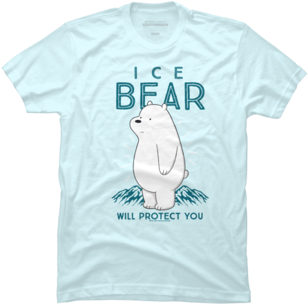 Ice Bear Protects - Punny Shirts (480x480), Png Download