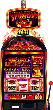 Spin Ferno Red Hot Lil Devil - Slot Machine (333x460), Png Download