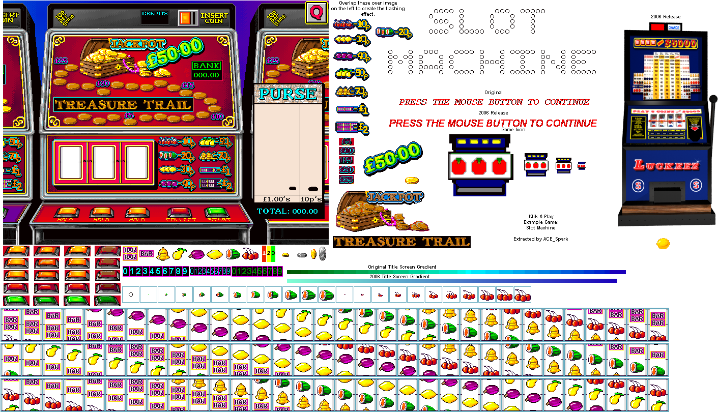 Click For Full Sized Image Slot Machine - Klik And Play Sprites (1444x814), Png Download