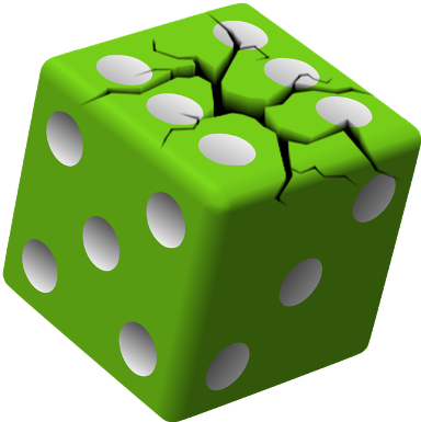 The Poor People's Casino I Would Argue That There Is - Dice Clip Art (393x391), Png Download