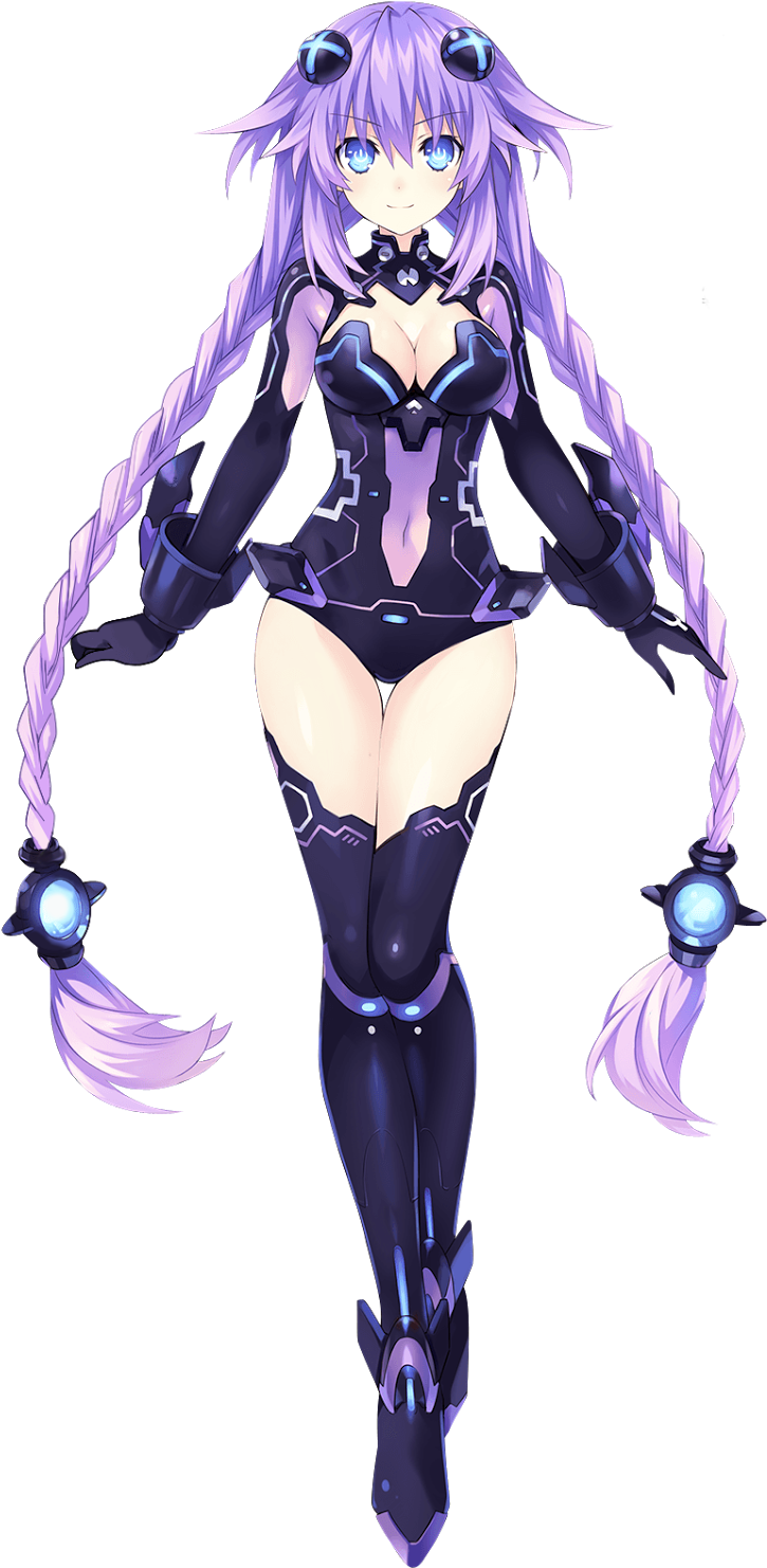 Purple Heart V2 - Megadimension Neptunia Viir Characters (778x1504), Png Download