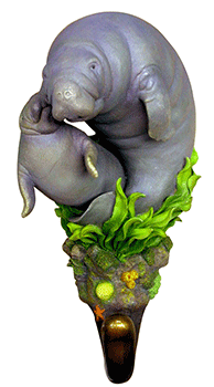 Mother Manatee Decorative Hook - Nature's Window Mother Manatee Coat Hook (350x350), Png Download