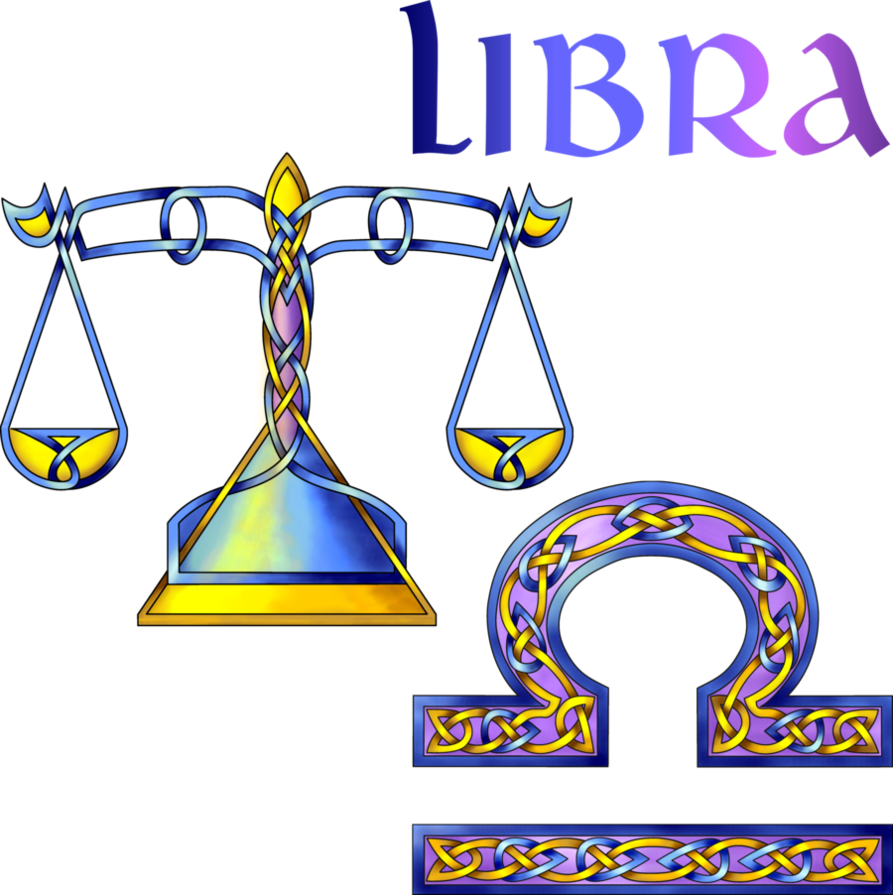 Libra Png - Celtic Libra (893x895), Png Download