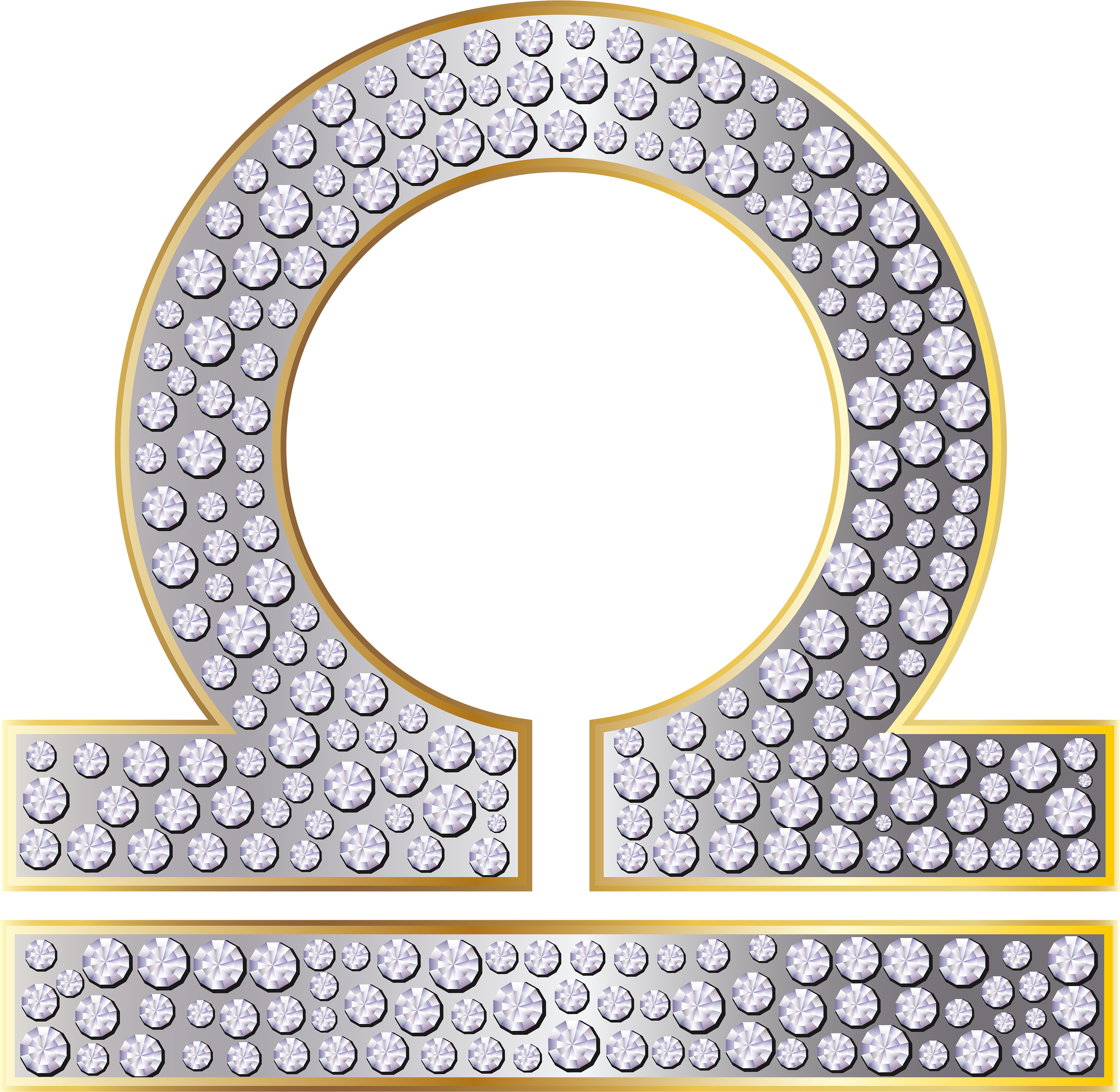 Libra Gold Transparent (4097x4000), Png Download