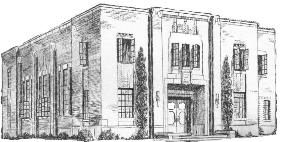 College Drawing Old Building - Wichita Community Theater (1000x500), Png Download